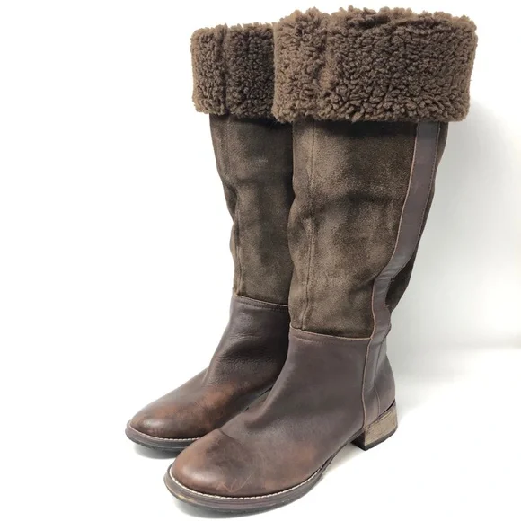 Pajar Canada Suede Leather Shearling Boots