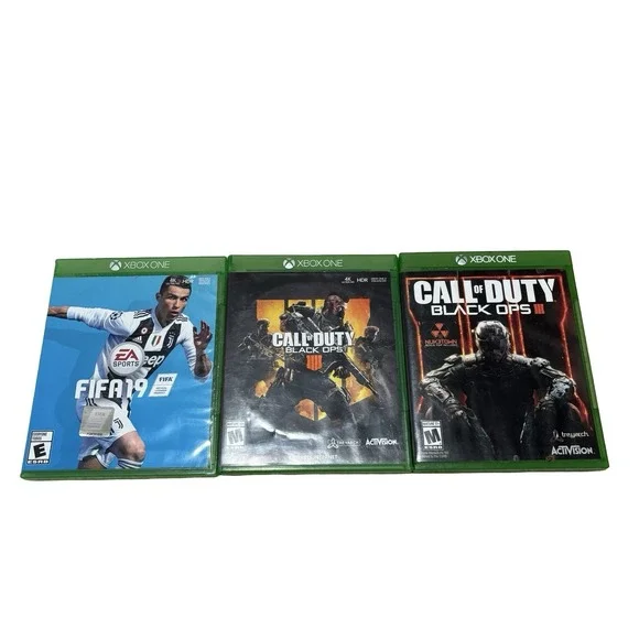 Microsoft Xbox One Game Bundle: Call of‎ Duty: Black Ops 3 & 4 - Fifa 19