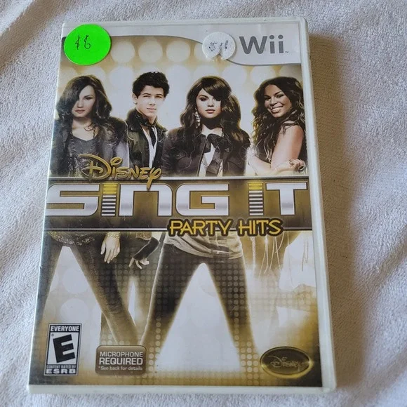 Nintendo Wii Disney‎ Sing It Party Hits Adult Owned case/manual/disc