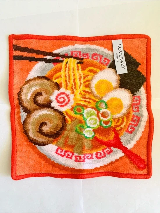 LOVERARY by FEILER Ramen Noodle Mini Towel Handkerchief Japan Kawaii
