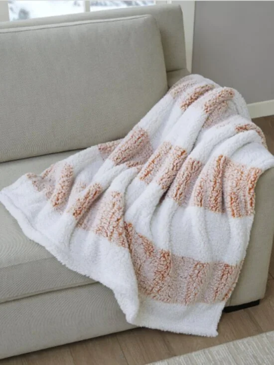 Alpine Valley Cozy Sherpa Throw
