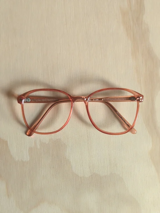 Transparent Coral Round Women's Eyeglass Frames