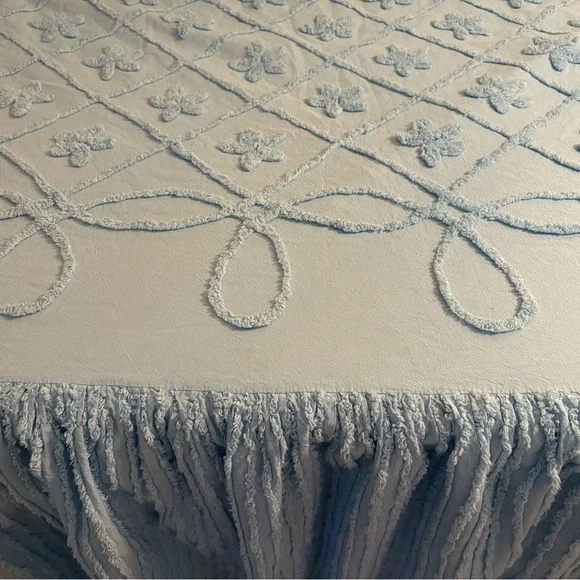Vintage Chenille Spread , no pillow cases . Made by: Mary Jane Farms