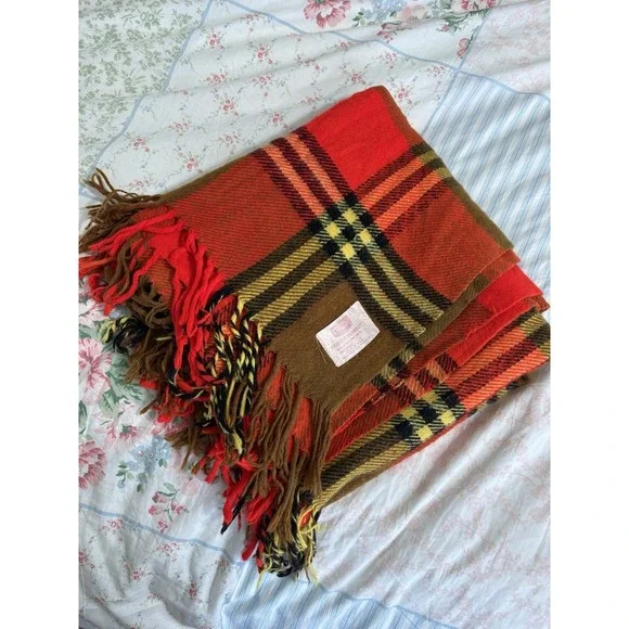 Vintage Troy Leisure Throw Blanket Made In USA 51