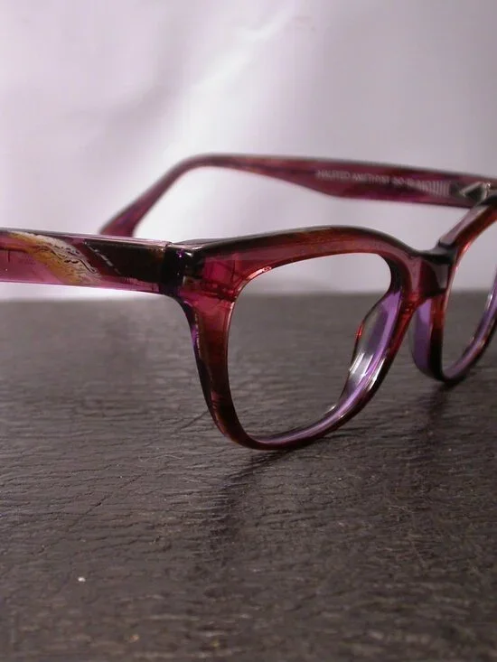 State Optical Halsted Purple Clear Eyeglasses Frames Made in USA