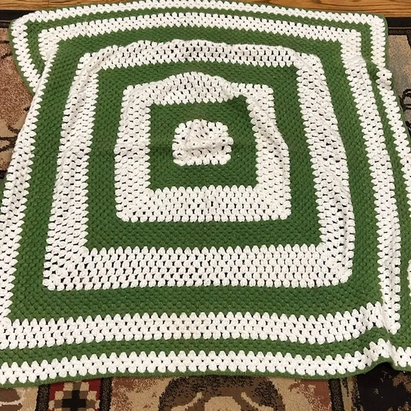 Handmade crochet afghan