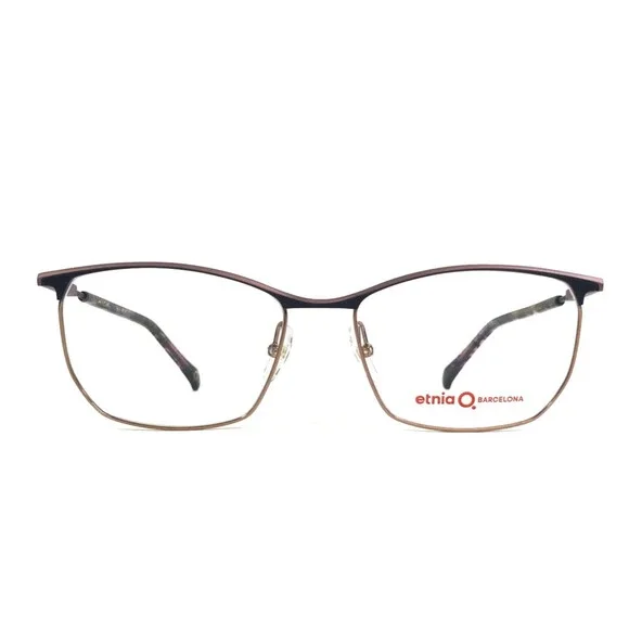 Etnia Barcelona Eyeglasses Frames UME PUDB Purple Dark Blue Rectangle 56-17-142