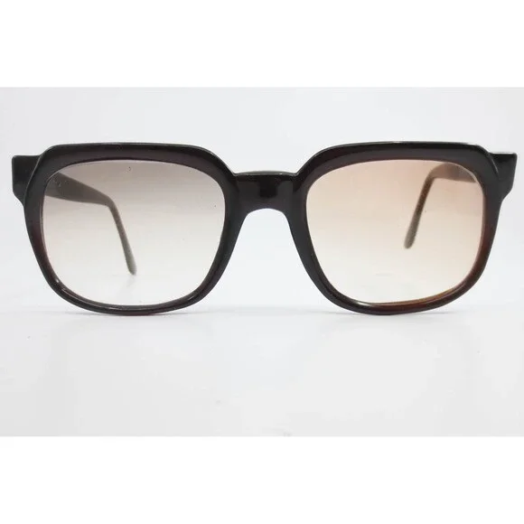 Vintage Frame Italy Brown Square Eyeglass Frames 52mm Made in Italy 36010