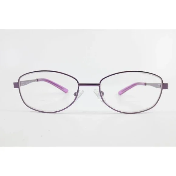 WM 6102 PU Purple Metal Oval Eyeglass Frames 53-17-140 Women Eyewear