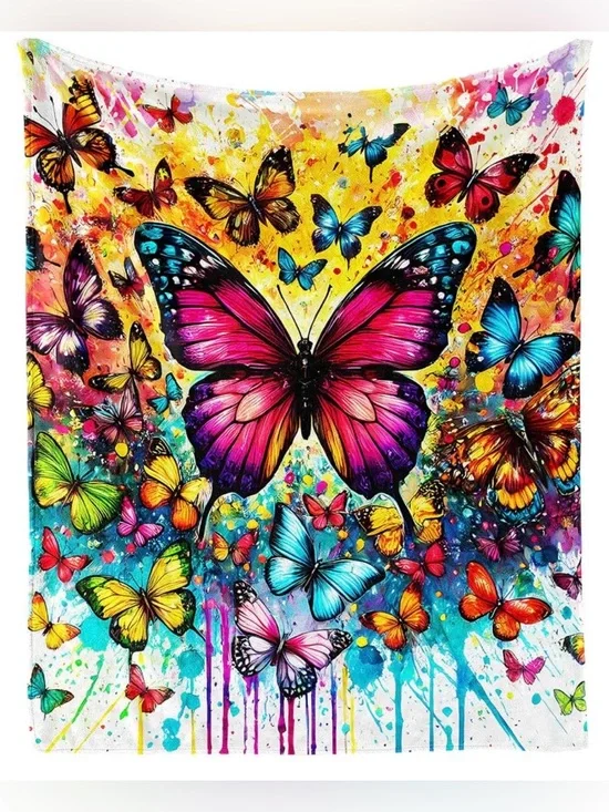 Cute Butterfly Throw Blanket 50