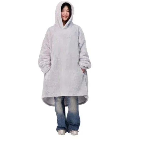 The Wayy Big Hoodie Unisex Gray