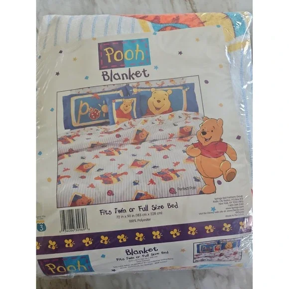 Winnie The Pooh Tigger Blanket Twin /Full 72