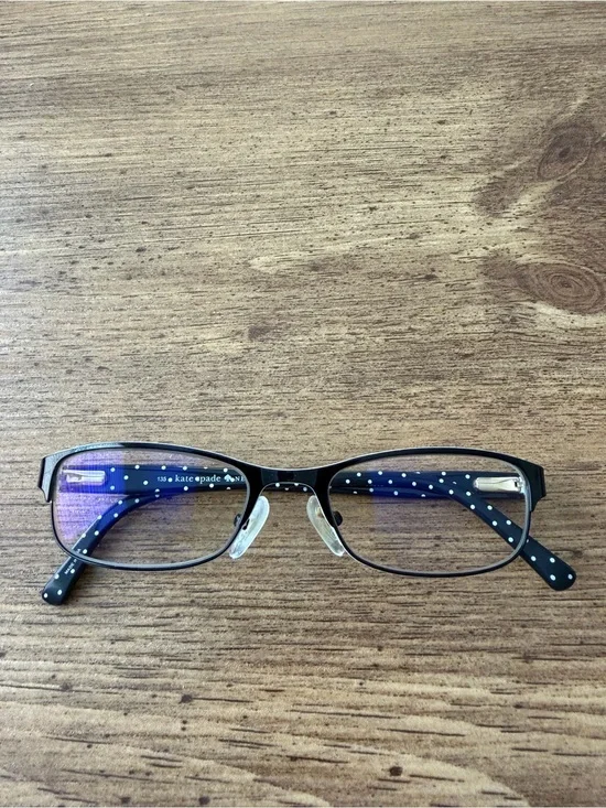 Kate Spade Women's Eyeglasses Blue Polka Dot Ambrosette 50-17-135