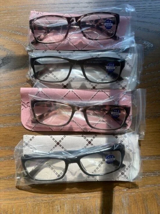 NEW Reader Glasses - 4 pack