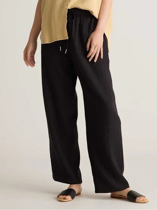 Quince Drawstring Linen Pull on Pants