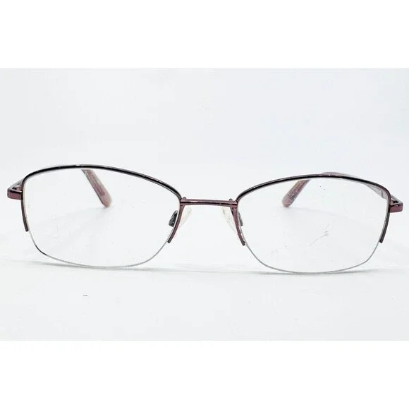 Elle Eyeglasses Womens Burgundy Semi Rimless EL13427 WI 50-18-135 50mm