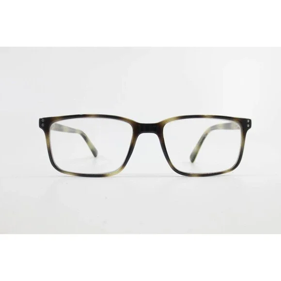 MP 20208 Havana Tortoise Rectangular Eyeglass Frames 53-17-140 Olive Brown