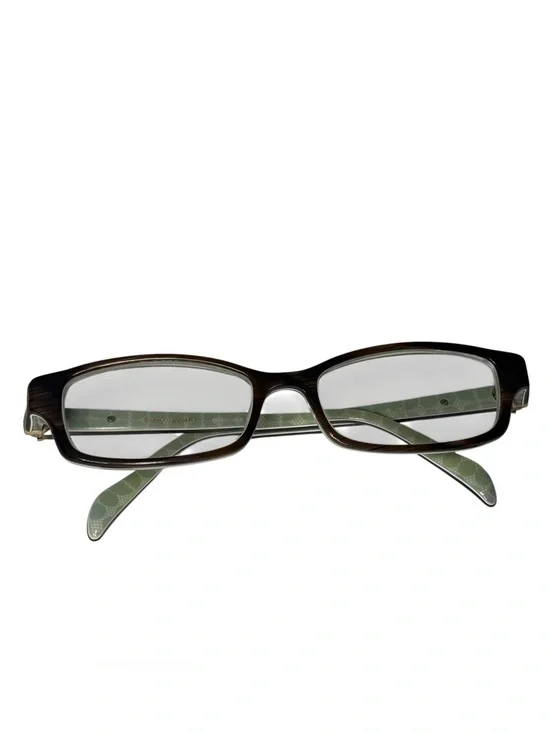 Vintage Y2K Kate Spade Elisabeth Glasses Frames 49-16-130 Green Tortoise Italy