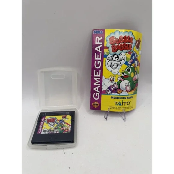 Bubble Bobble - Game Gear - Game and Manual Fast Shipping Clean