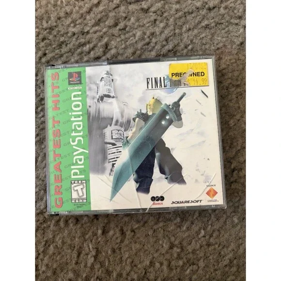 Final Fantasy VII Greatest Hits (Sony PlayStation 1, PS1) With Manual