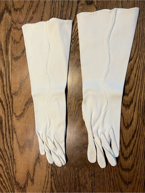 Classic White Women's Long Dress Gloves
