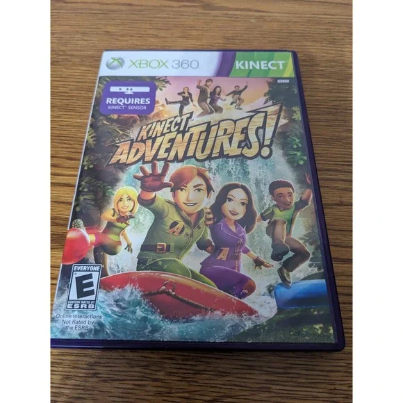 Kinect Adventures Xbox 360 Game Microsoft Kinect Sensor Required Original Case‎