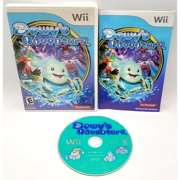Dewy's Adventure  (Nintendo Wii)‎ CIB COMPLETE IN BOX