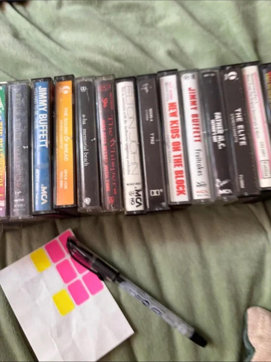 Assorted Audio Cassette Tapes - Black