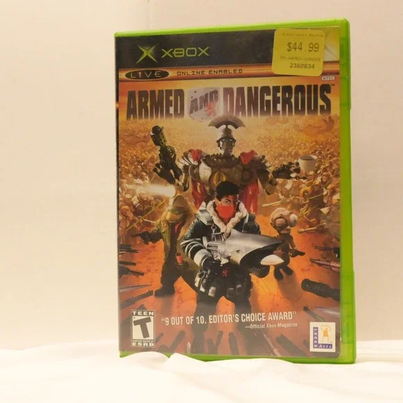 Armed and Dangerous Original Xbox Complete CIB Registration‎ Card
