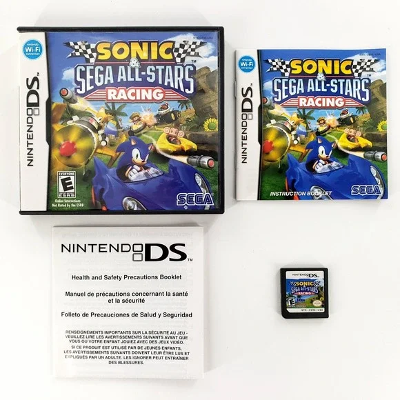 Sonic & Sega All-Stars Racing (Nintendo DS, 2010) Authentic Complete Tested