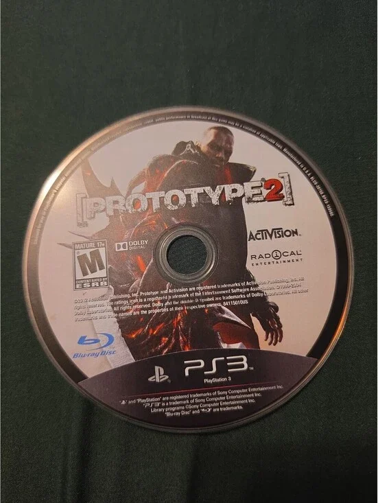 Prototype 2 (PlayStation 3, PS3) Disc Only Tested 8326