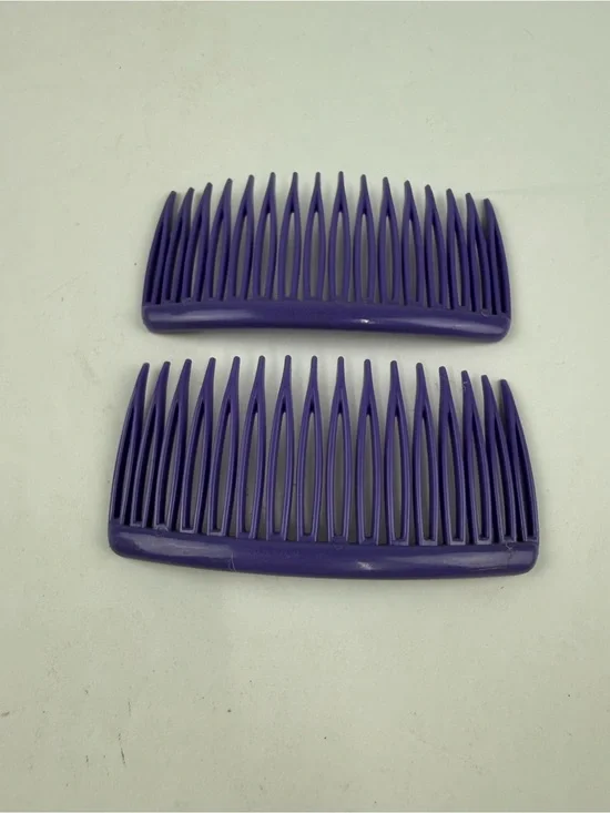 VTG Goody 80s Hair Combs Clips Pair Purple