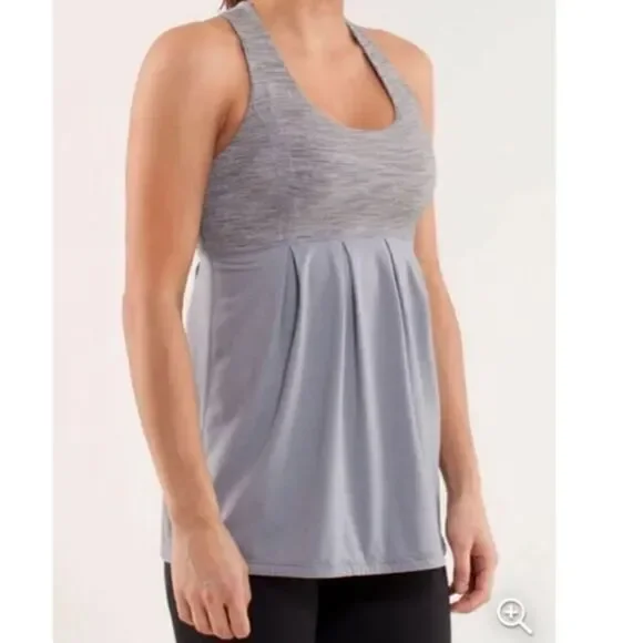 Lululemon Power Dance Grey Tank Top Size 6
