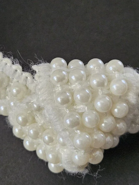White Pearl Embellished Headband