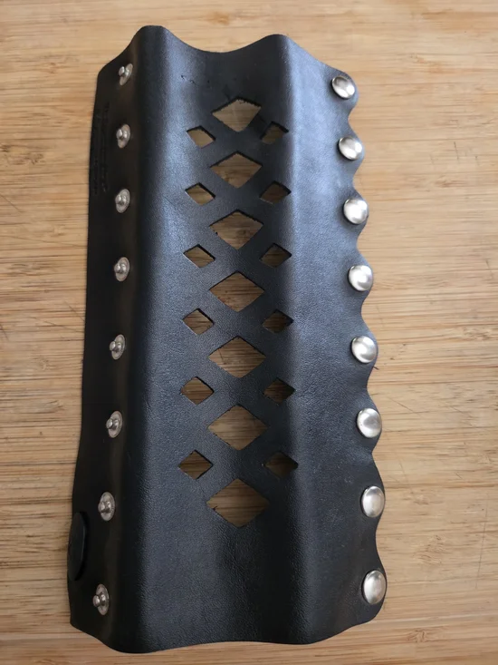 Black Leather Womens Hair Wrap
