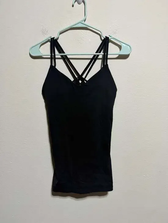 lululemon Athletica Women's Black Strappy Athletic Tank Top