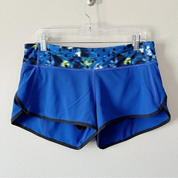 Lululemon Run: Speed Short Sapphire Blue/Washi Weave Angel Wing Naval Blue 8