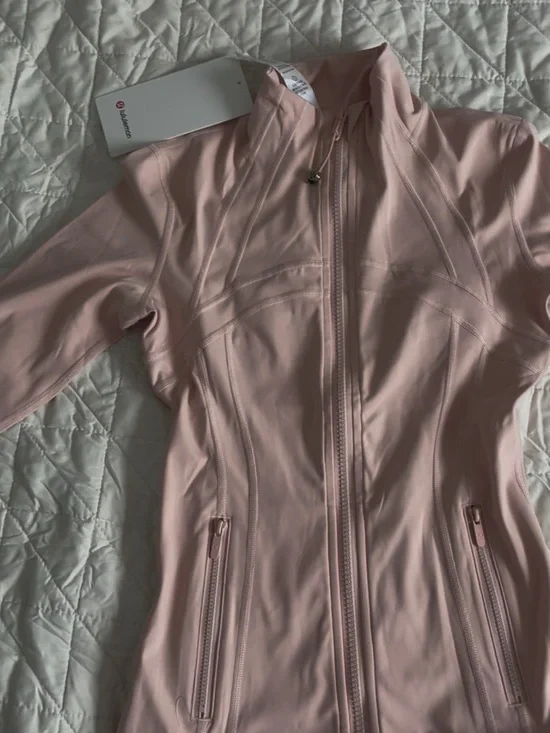 lululemon athletica Light Pink Zip-Up Bomber Jacket