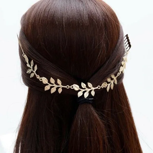 Last!‎ BEST SELLER! Metal leaf hair accessories