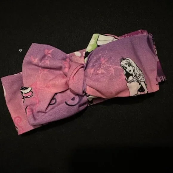 Princess (purple) Cotton Knot Headband (Wide)  CKHB105  Handmade NWT Boutique