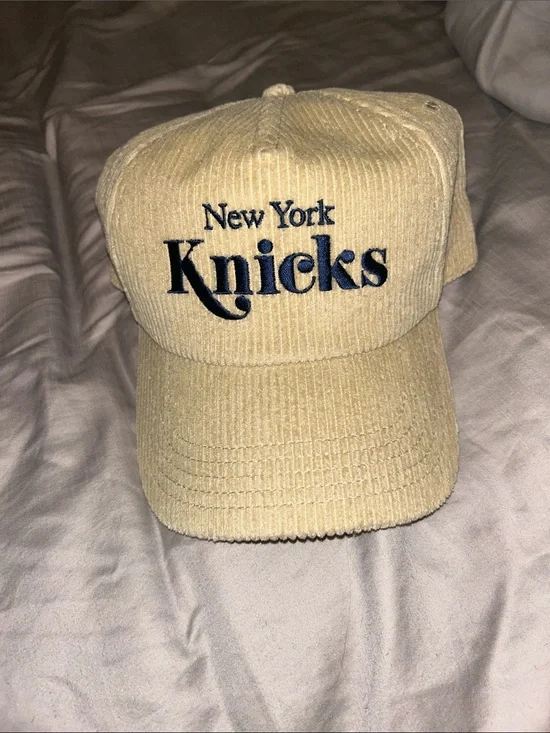 New York Knicks Embroidered Corduroy Cap