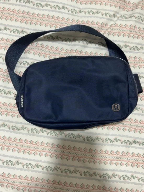 lululemon Navy Blue Belt Bag with Adjustable Strap