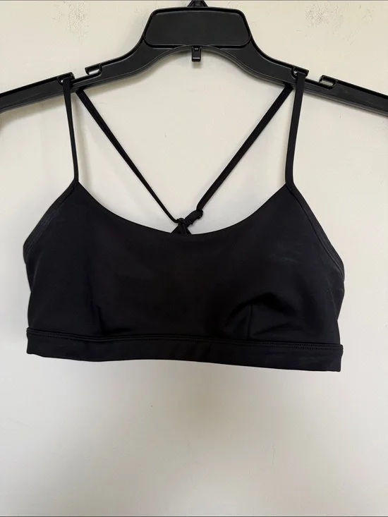 ALO Yoga Black Strappy Sports Bralette