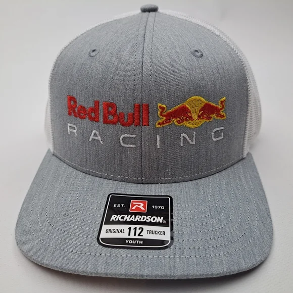 Red Bull Racing Youth Richardson 112 Trucker Mesh Snapback Cap Hat