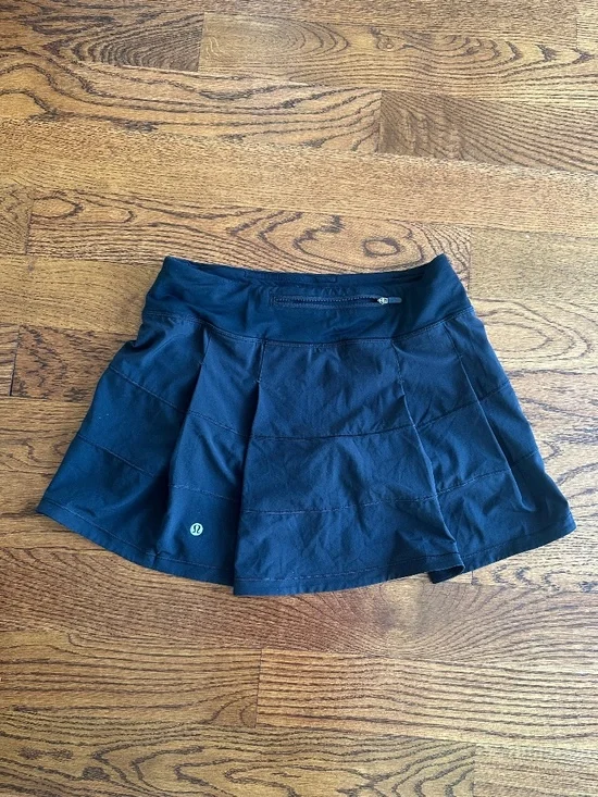 Lululemon Athletica Black Skort Sz 4