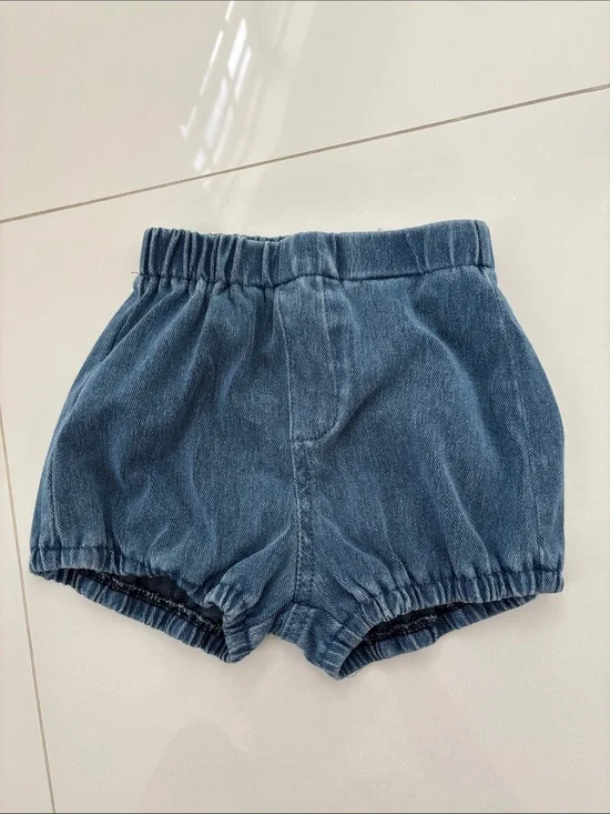 Blue Denim Baby Bloomers 24M