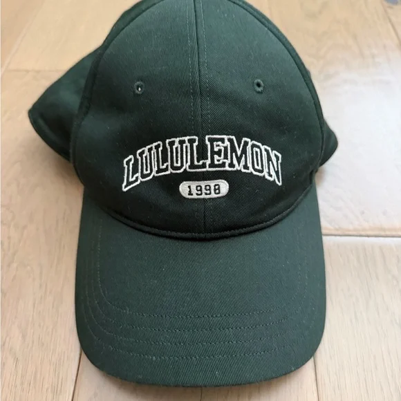 lululemon athletica Forest Green Baseball Cap with White Logo
