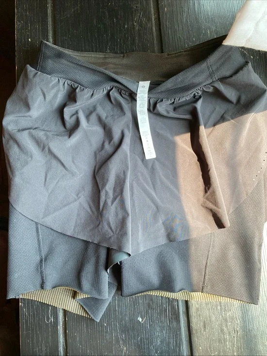 lululemon athletica Black Women's Athletic Shorts with Inner Layer