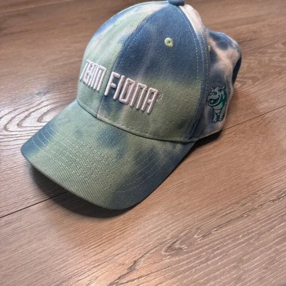 Cincinnati Zoo Team Fiona Youth Tie Dye Baseball Cap Blue Green NWT‎