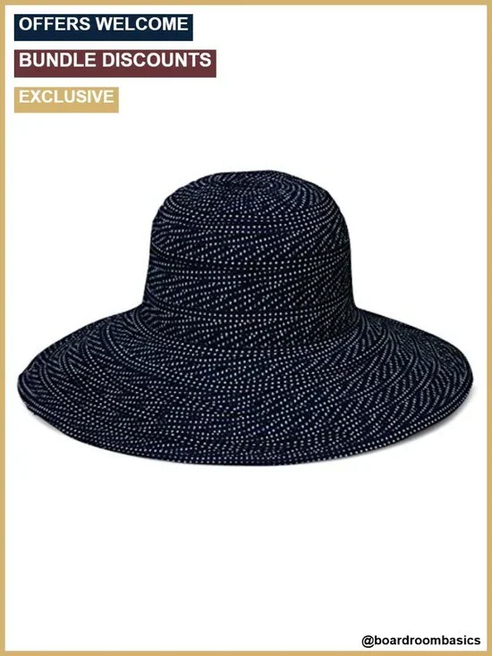UPF 50+ Packable Adjustable Sun Hat with Wire Brim